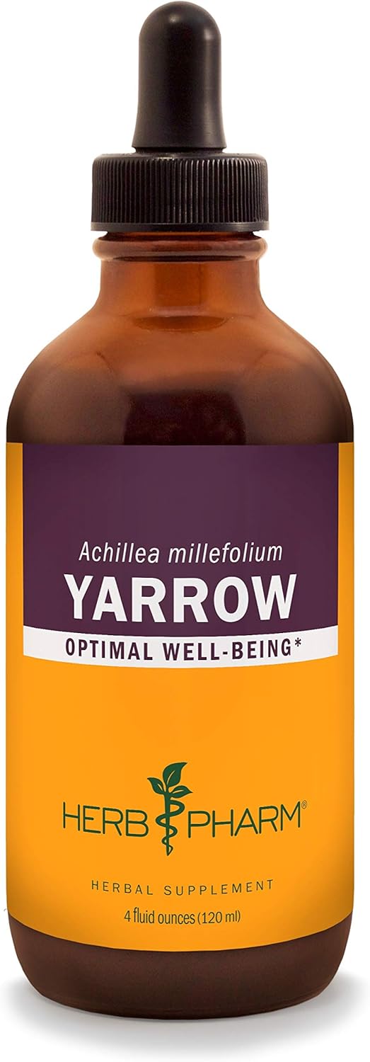 Yarrow Flowering Tops Liquid Extract by Herb Pharm - 4 Ounce Bottle