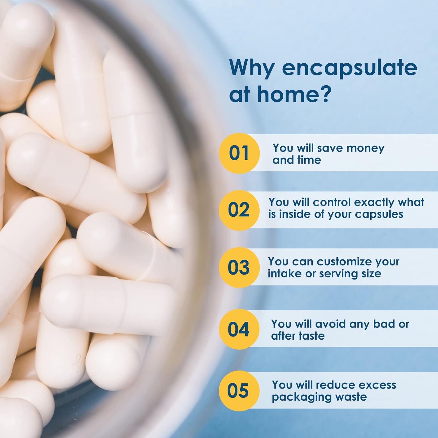 Yellow Size 0 Gelatin Capsules - 1000 Count | Kosher & Halal Certified | Gluten Free | Capsuline