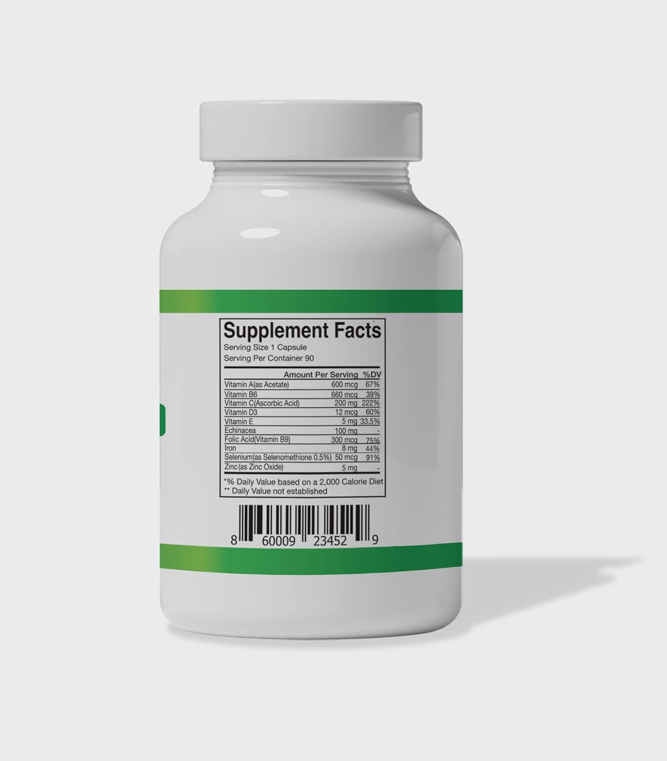 Yerom Nutrition Immune Boost: Advanced Formula with Vitamins, Minerals, and Herbal Extracts - 90 Capsules for a Healthy Lifestyle