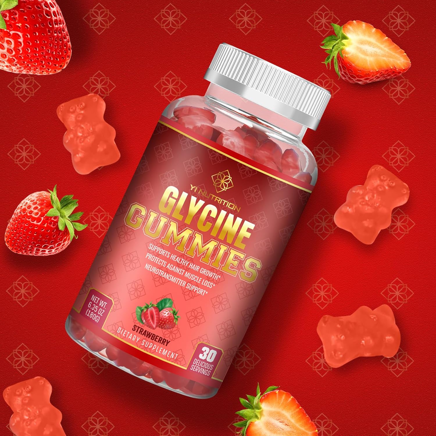 Yi Nutrition Glycine Gummy - The Original Sugar-Free Glycine Gummy with No Maltitol
