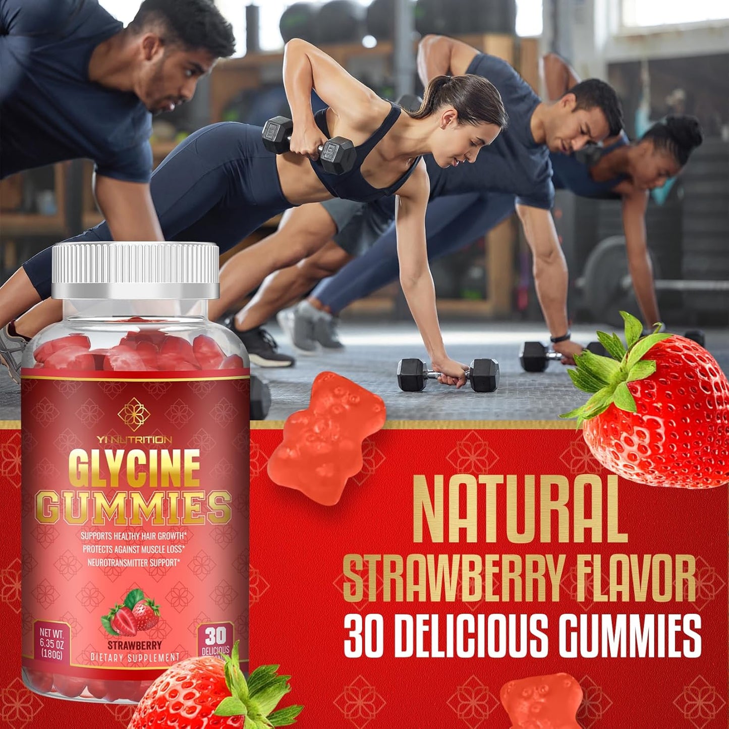 Yi Nutrition Glycine Gummy - The Original Sugar-Free Glycine Gummy with No Maltitol