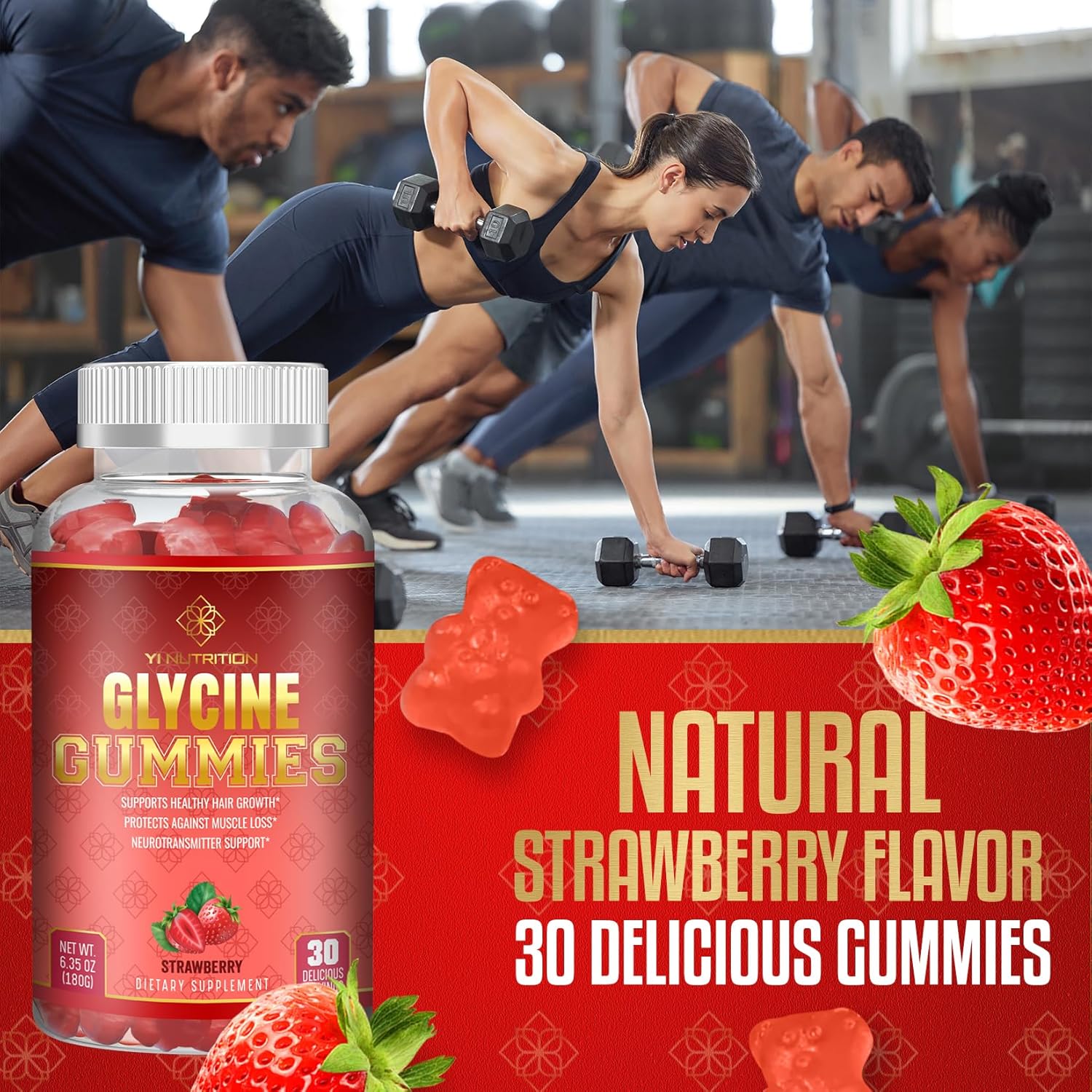 Yi Nutrition Glycine Gummy - The Original Sugar-Free Glycine Gummy with No Maltitol