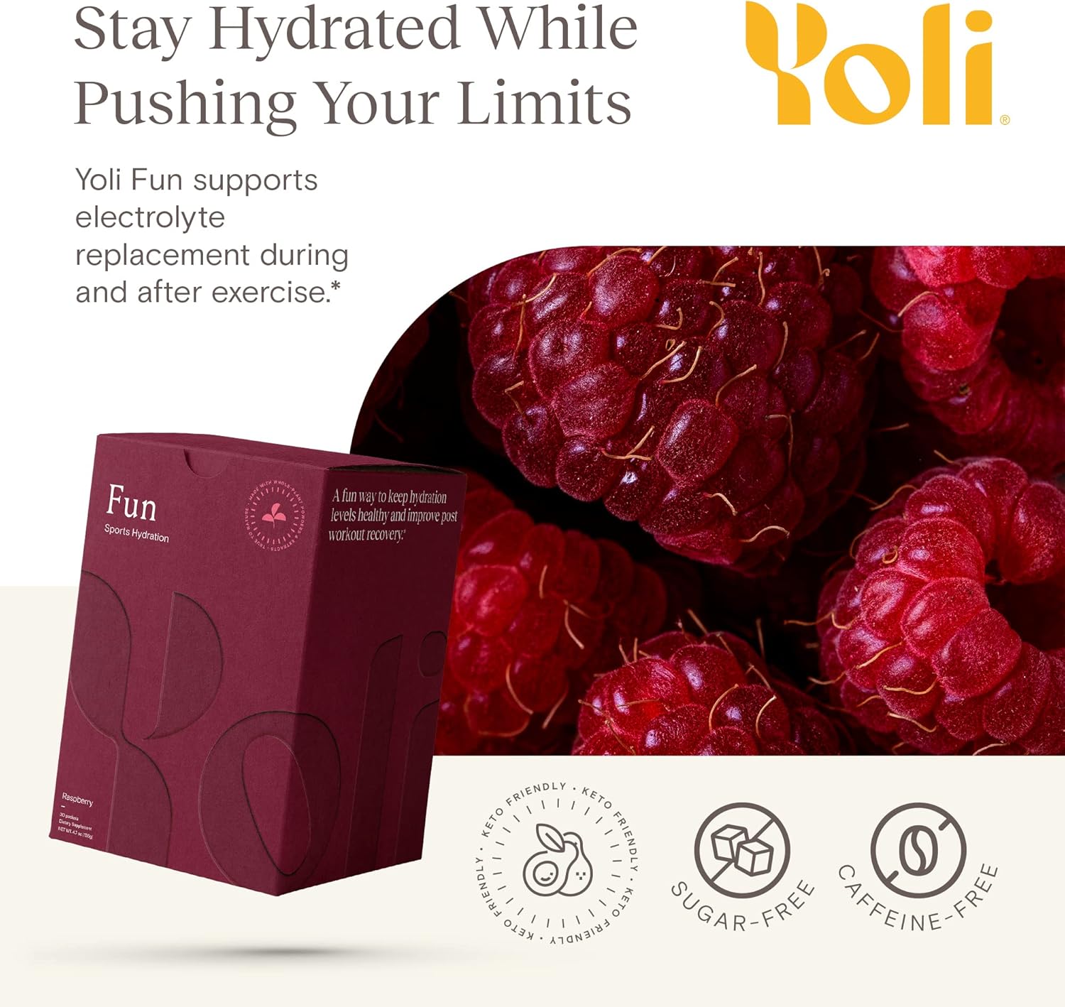 Yoli® Fun Electrolyte Powder Packets - Sugar-Free Hydration Powder with Alkalete Blend - Electrolytes for Energy and Hydration