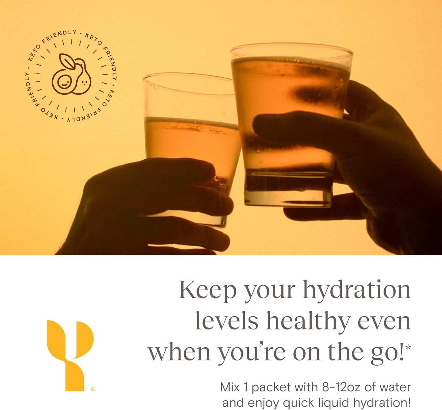 Yoli® Fun Electrolyte Powder Packets - Sugar-Free Hydration Powder with Alkalete Blend - Electrolytes for Energy and Hydration