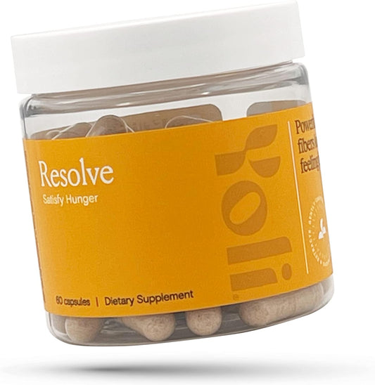 Yoli Resolve PhytoFiber Capsules with Apple Cider Vinegar Powder and Glucomannan for Digestive Health