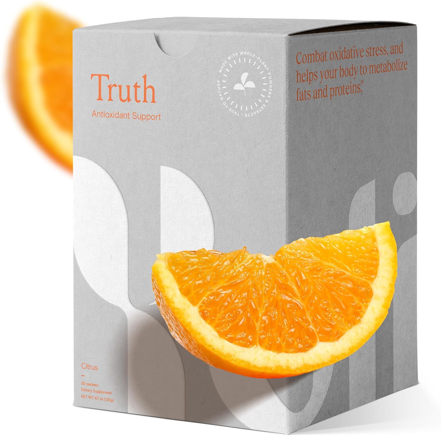 Yoli® Truth Citrus Antioxidant Immune Support Supplement - Vitamin C, Botanicals, Superfruits, Minerals - 30 Packets