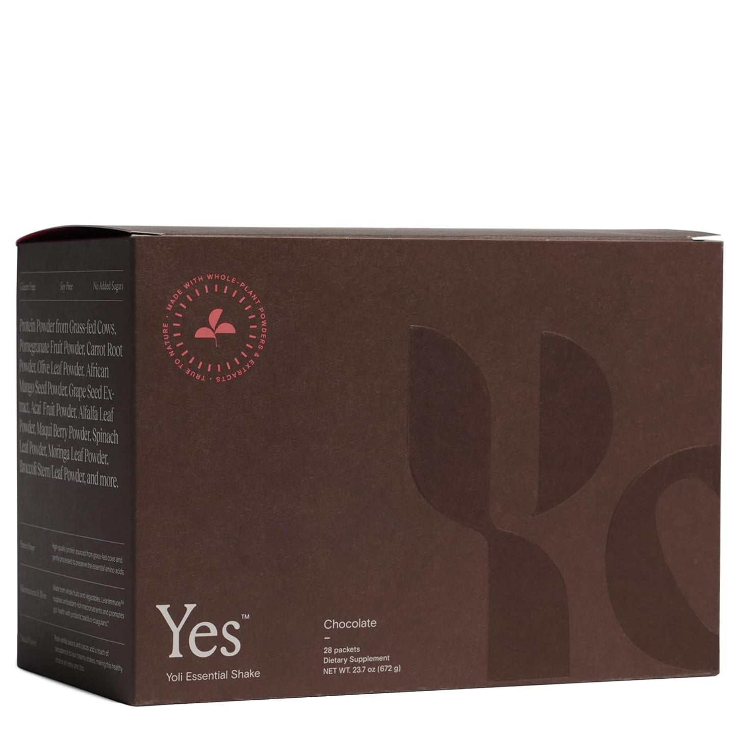 Yoli® YES Whey Protein Powder: Grass-Fed Chocolate Shake - 28 Packets