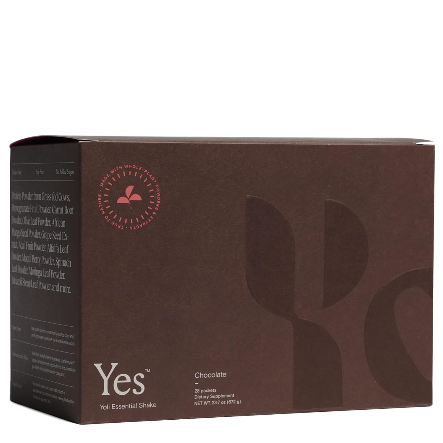 Yoli® YES Whey Protein Powder: Grass-Fed Chocolate Shake - 28 Packets
