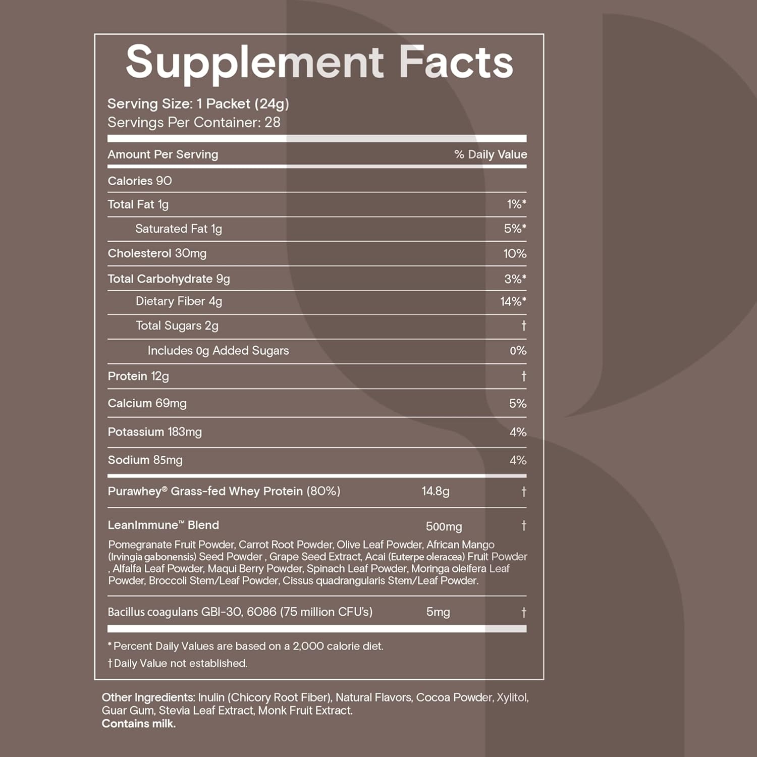 Yoli® YES Whey Protein Powder: Grass-Fed Chocolate Shake - 28 Packets