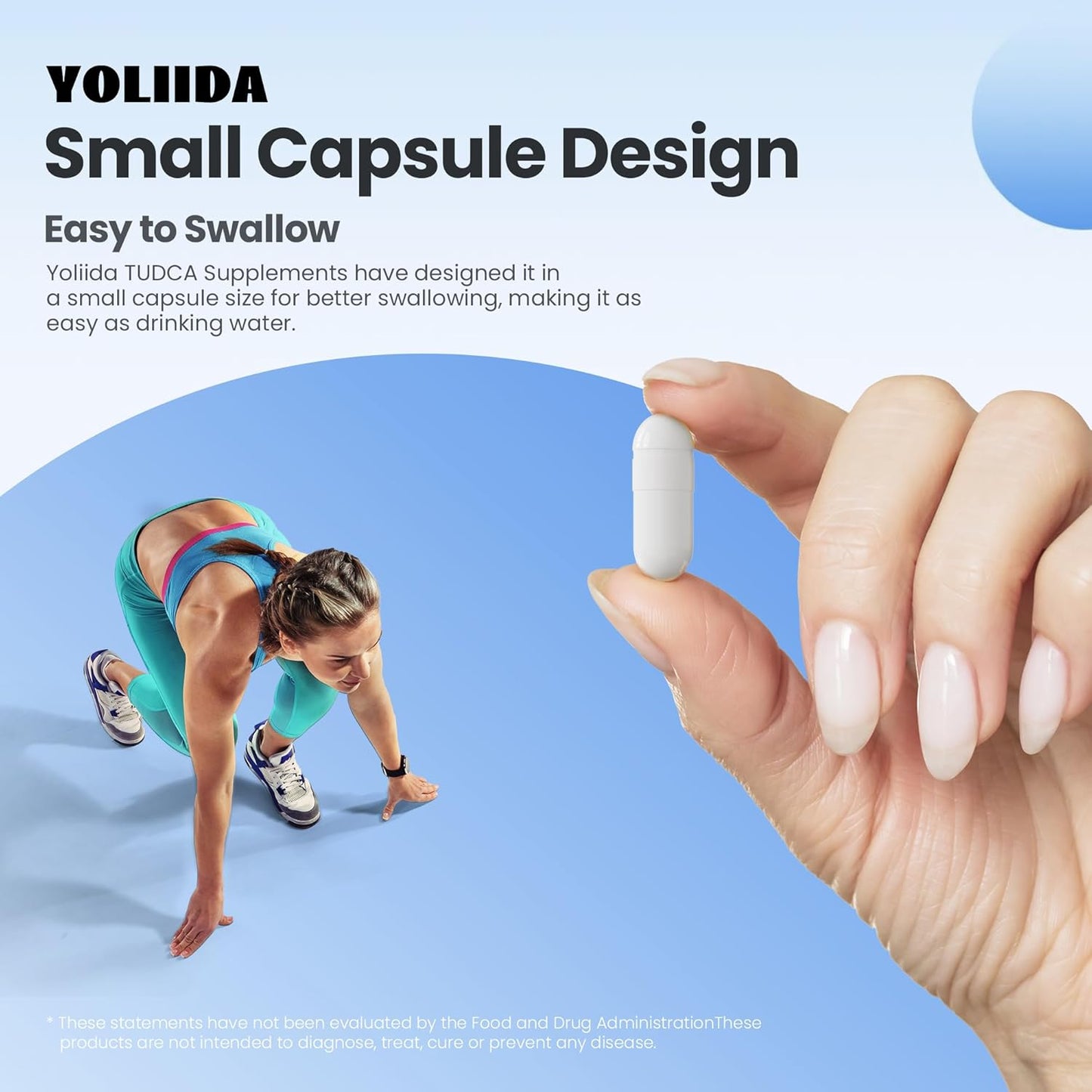 YOLIIDA 1200mg Tudca Liver Supplement Capsules - Detox & Repair, Bile Salts, Gallbladder Cleanse - 90 Count