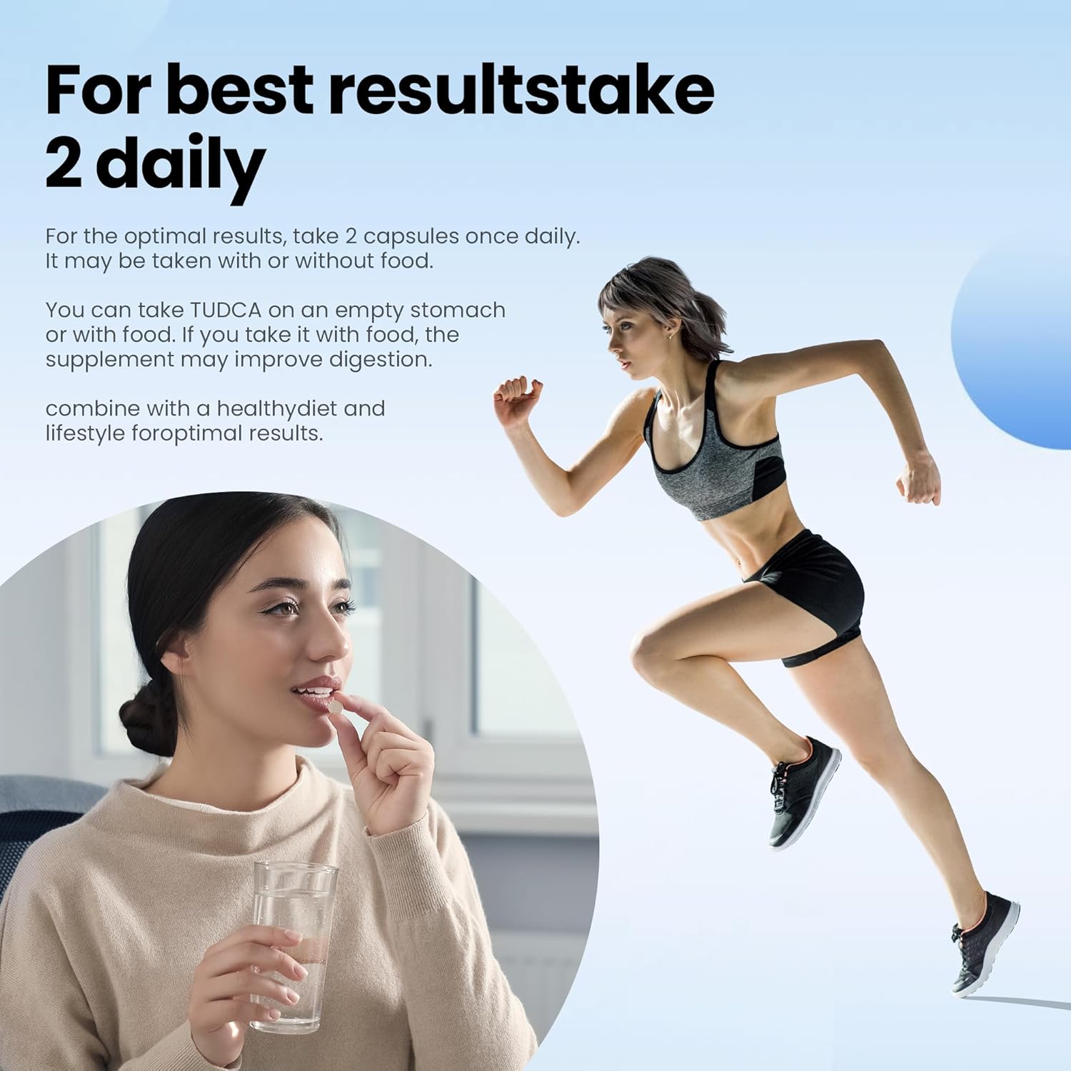 YOLIIDA 1200mg Tudca Liver Supplement Capsules - Detox & Repair, Bile Salts, Gallbladder Cleanse - 90 Count