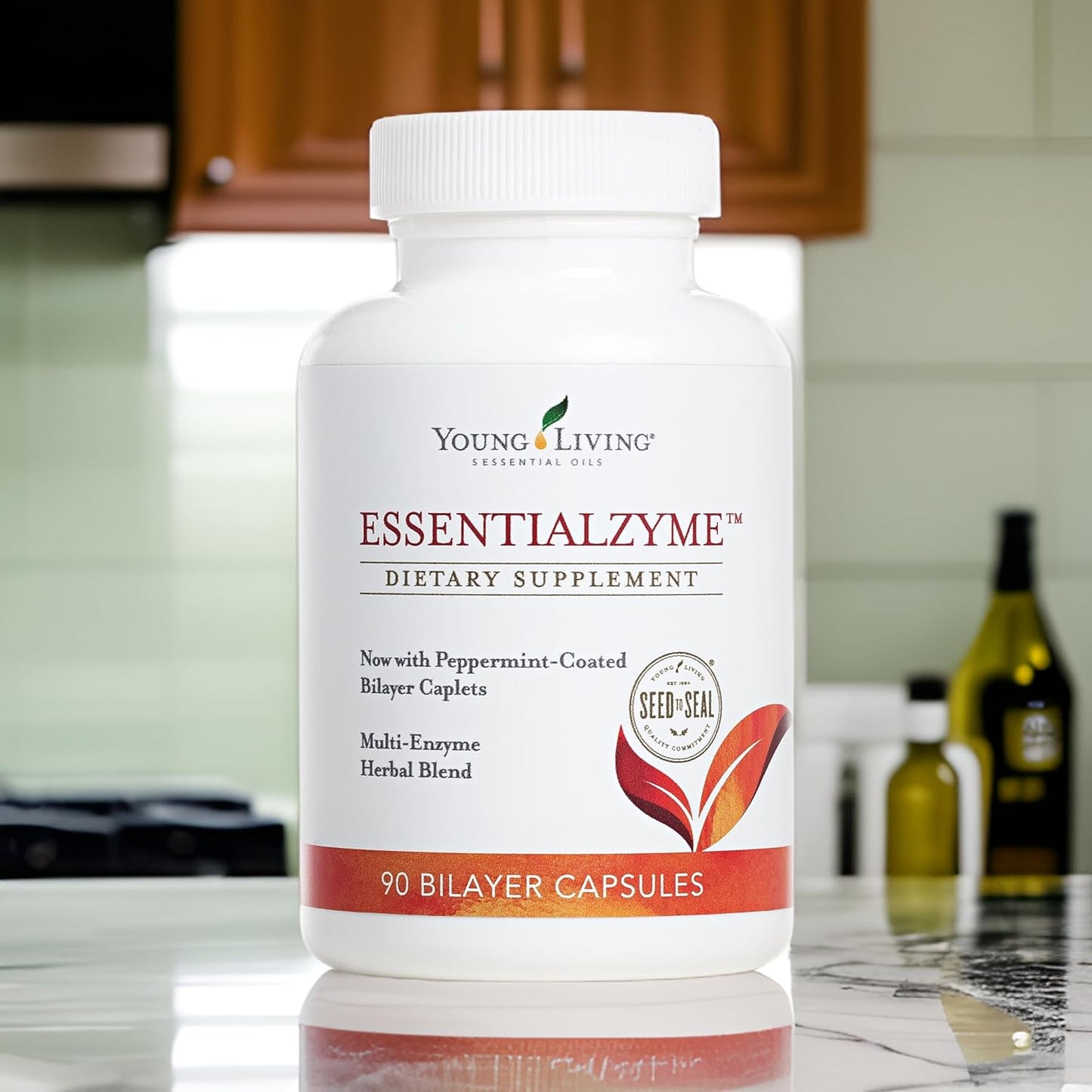 Young Living Essentialzyme Capsules - 90 Count | Multi-Enzyme Blend for Digestive Health | Supports Optimal Digestion | Keto-Friendly Supplement