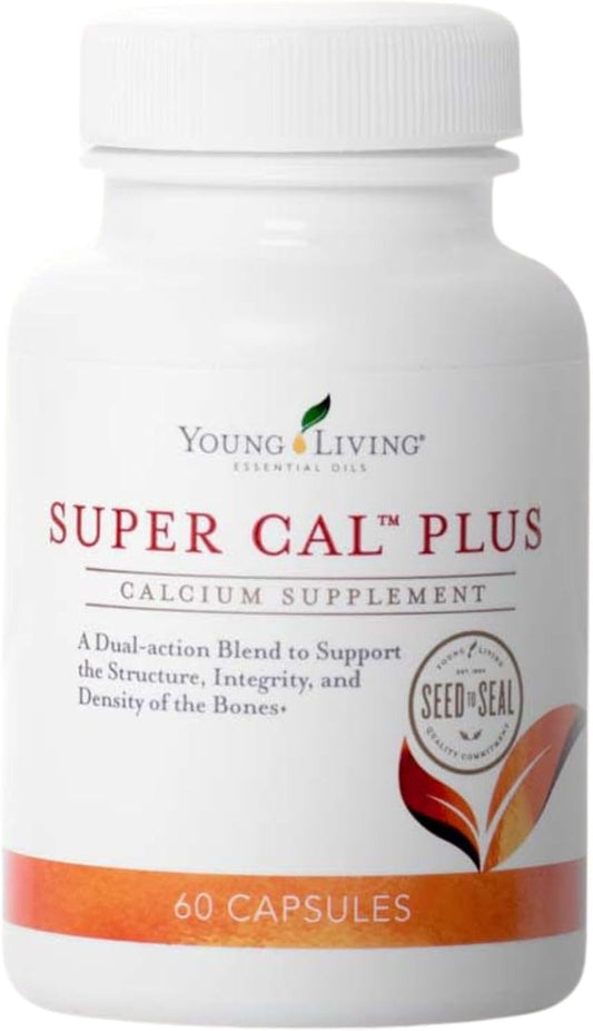 Young Living Super Cal Plus Capsules | Calcium Mineral Bone Health Supplement | Magnesium, Vitamin D & K Blend | Essential Nutrients for Strong Bones
