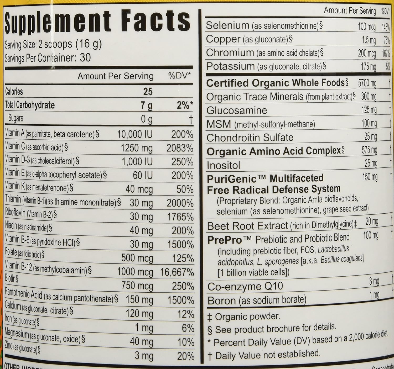 Youngevity Beyond Tangy Tangerine 2.0 Citrus Peach Fusion Multi-Vitamin & Mineral Complex with Natural Whole Foods - 8,000 ORAC antioxidant score