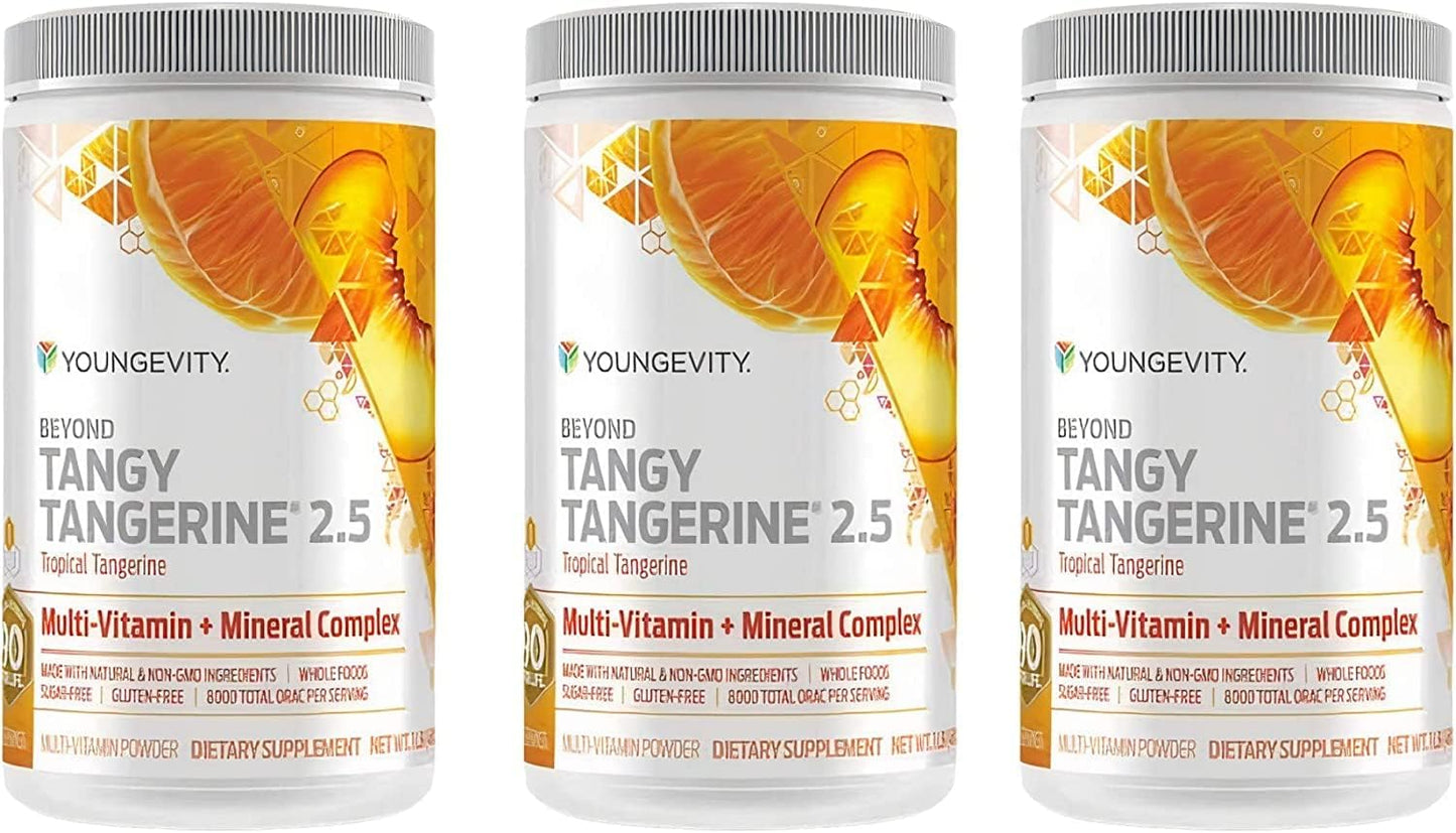 Youngevity Beyond Tangy Tangerine 2.5 Tropical Tangerine Ultimate Multi-Vitamin & Mineral Complex - Natural Whole Foods - 8,000 ORAC