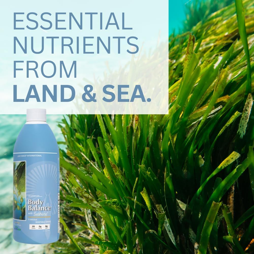 Youngevity Body Balance Land & Sea Plant-Based Nutrition with Sea Vegetables, Kelp, Nori, Honey, Aloe Vera - 75+ Nutrients including Vitamins, Minerals, Amino Acids - 32 Fl Oz