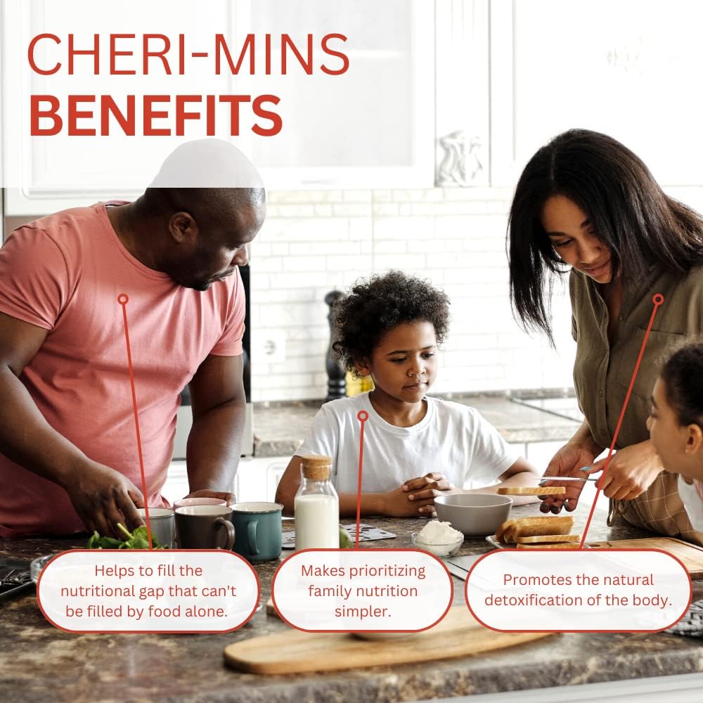 Youngevity Cheri-Mins Liquid Minerals with 77+ Trace Minerals - Plant Derived - Humic Shale Formula - 32 Fl Oz