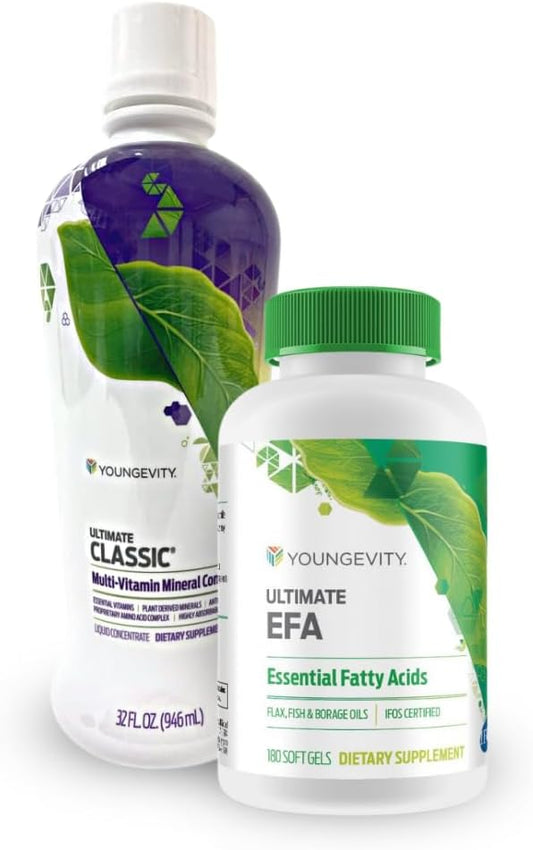 Youngevity Classic 90 Pak Advanced Multivitamin - Plant-Derived - Highly Absorbable - 30 Day Supply