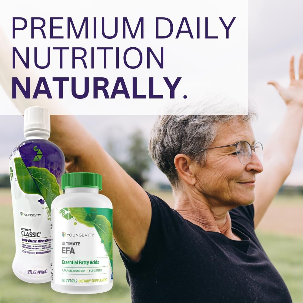 Youngevity Classic 90 Pak Advanced Multivitamin - Plant-Derived - Highly Absorbable - 30 Day Supply