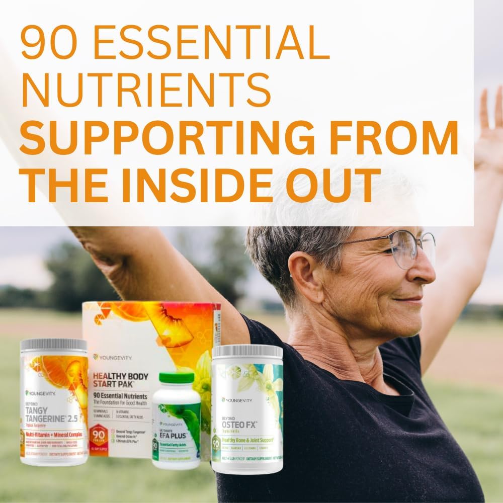 Youngevity Healthy Body Start Pak 2.5 | Organic Nutrition with 60+ Minerals, 16 Vitamins, 12 Amino Acids | Whole Foods, Pre/Probiotics + Joint Support | 30 Day Supply