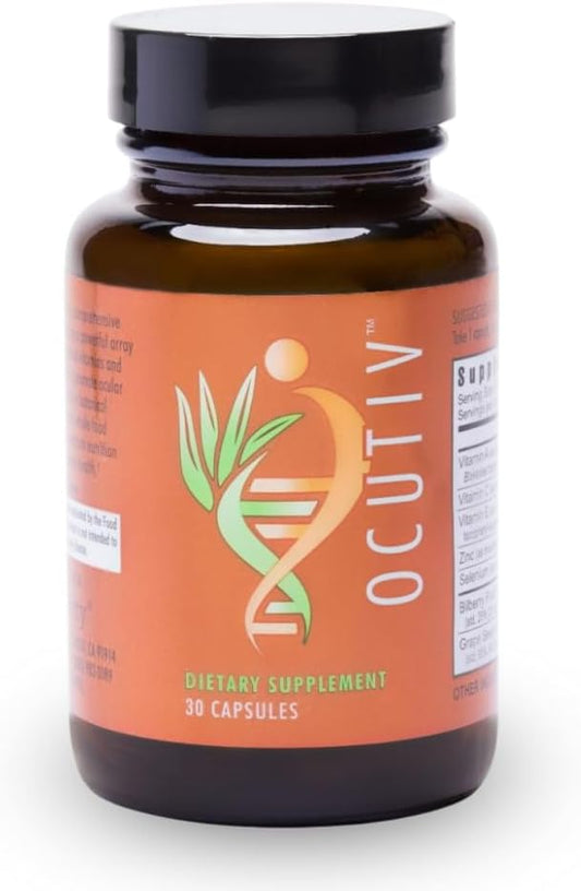 Youngevity Ocutiv™ Eye Vitamin & Mineral Supplement with Vitamin A, C, E, Zinc, Bilberry, Lutein, Lycopene, Zeaxanthin, Astaxanthin - 30 Capsules
