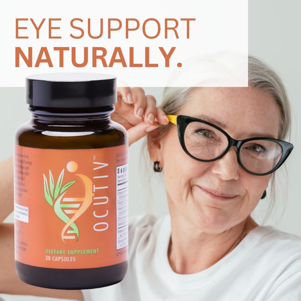 Youngevity Ocutiv™ Eye Vitamin & Mineral Supplement with Vitamin A, C, E, Zinc, Bilberry, Lutein, Lycopene, Zeaxanthin, Astaxanthin - 30 Capsules