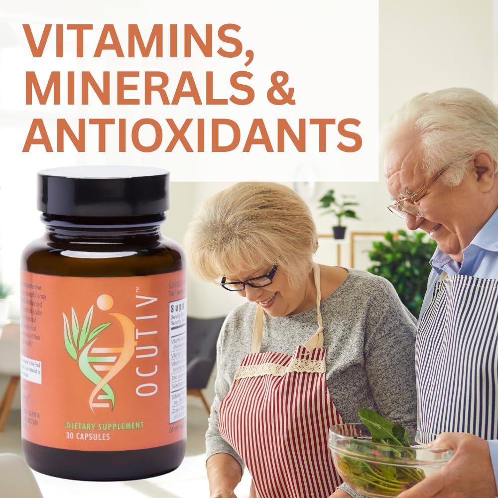 Youngevity Ocutiv™ Eye Vitamin & Mineral Supplement with Vitamin A, C, E, Zinc, Bilberry, Lutein, Lycopene, Zeaxanthin, Astaxanthin - 30 Capsules