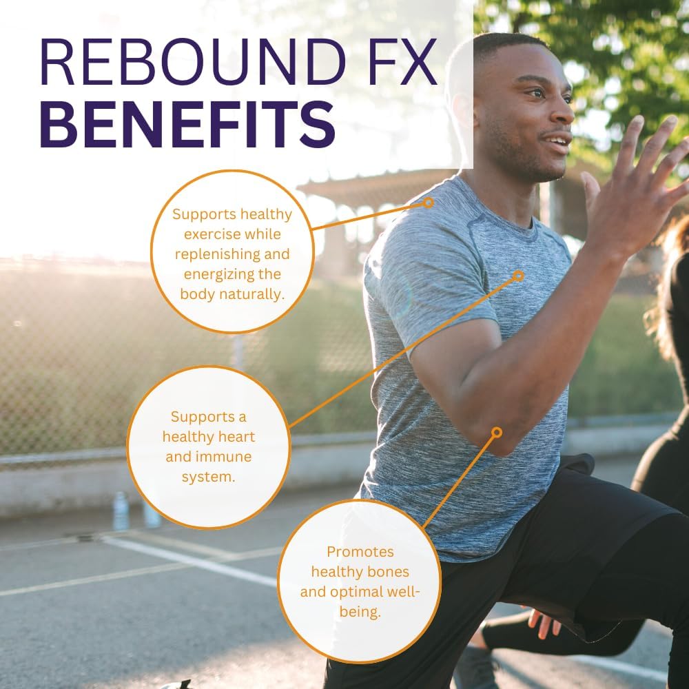 Youngevity Rebound FX™ Citrus Punch On-The-Go Stick Packs - 30 Count Box - Energy Drink with Vitamins, Amino Acids, and Electrolytes - Natural Caffeine - Hydration and Recovery Support