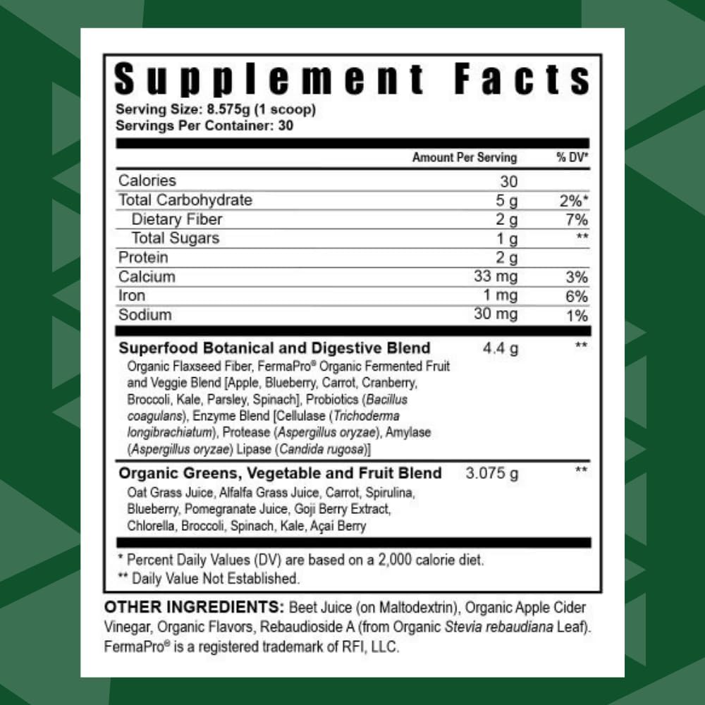 Youngevity Super Greens Powder - 255g Jar