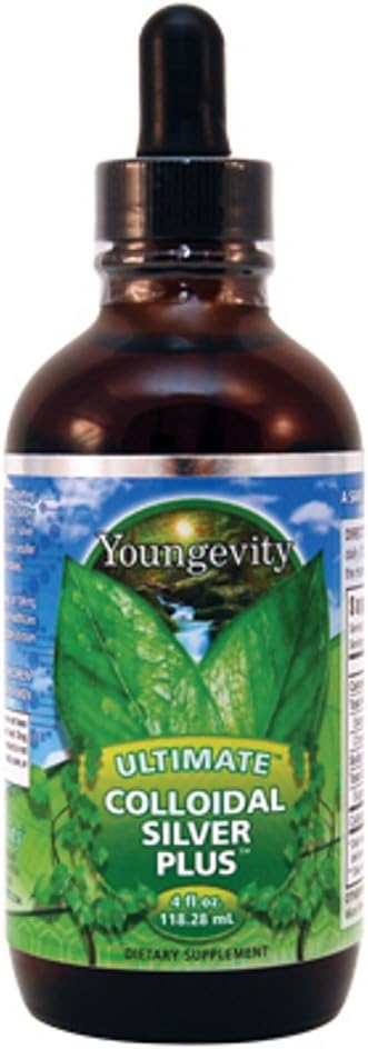 Youngevity Ultimate Colloidal Silver: Pure Silver Immune Support Supplement - Natural Defense with Micro-Fine Particles - Vegan & Preservative-Free - 4 fl oz