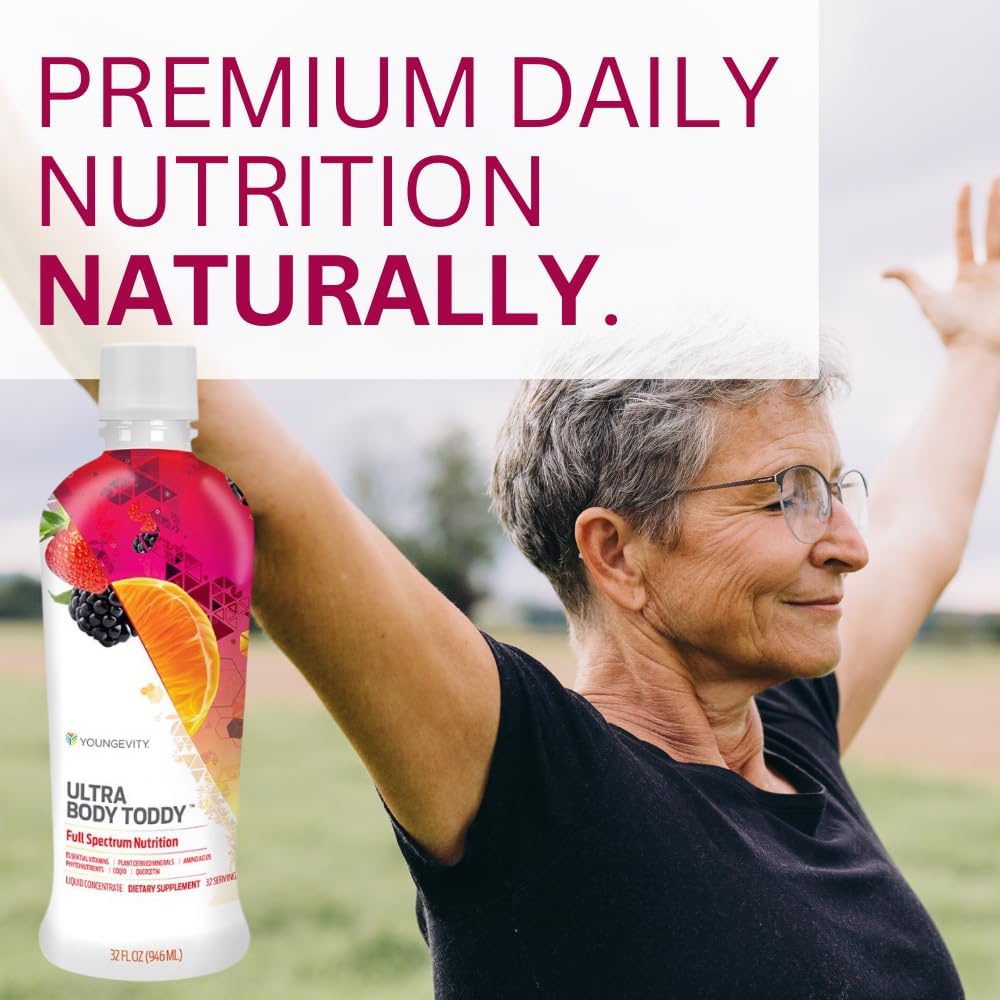 Youngevity Ultra Body Toddy - High-Potency Multi-Vitamin Mineral Supplement - Enhanced Absorption - Phytonutrients - Amino Acids - 32 Fl Oz