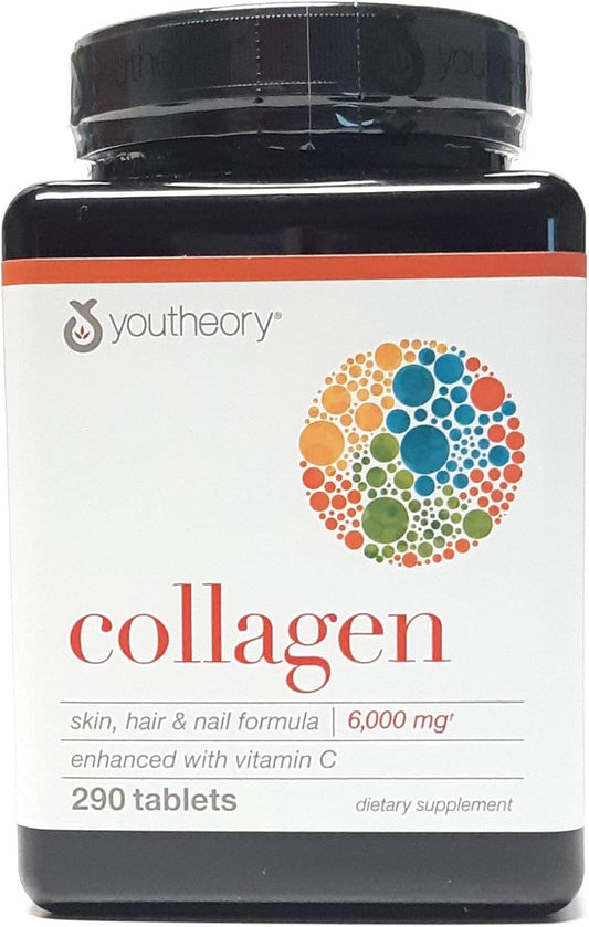 Youtheory Collagen Advanced Formula Type 1, 2, 3 - 870 Tablets, 3 Pack