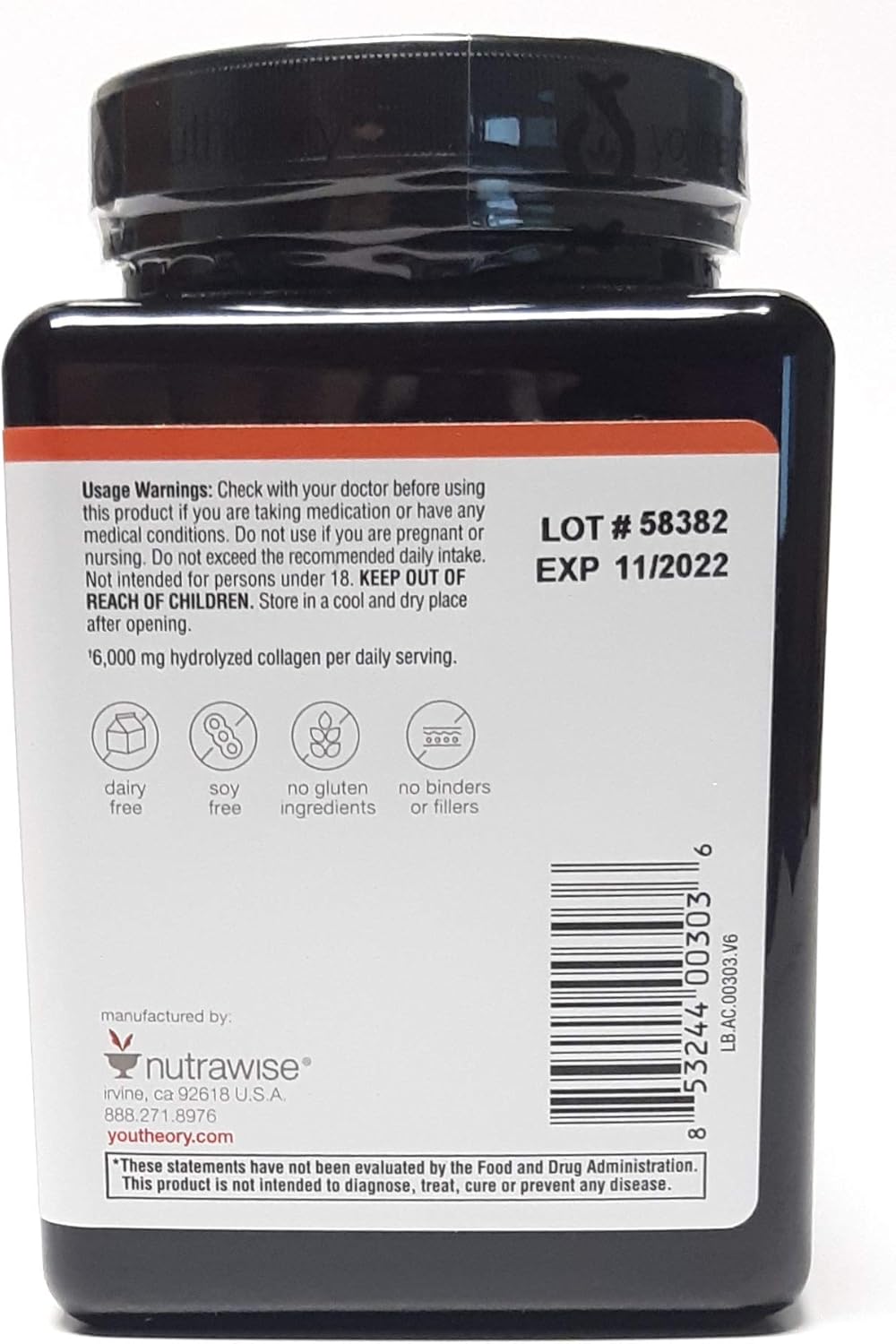 Youtheory Collagen Advanced Formula Type 1, 2, 3 - 870 Tablets, 3 Pack
