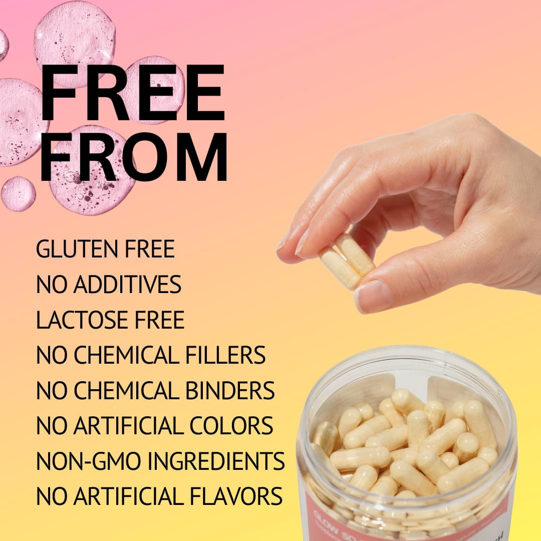 Youthful Glow Skincare Supplement | Supports Collagen Production | Brightens Skin | Vegan Capsules (30)