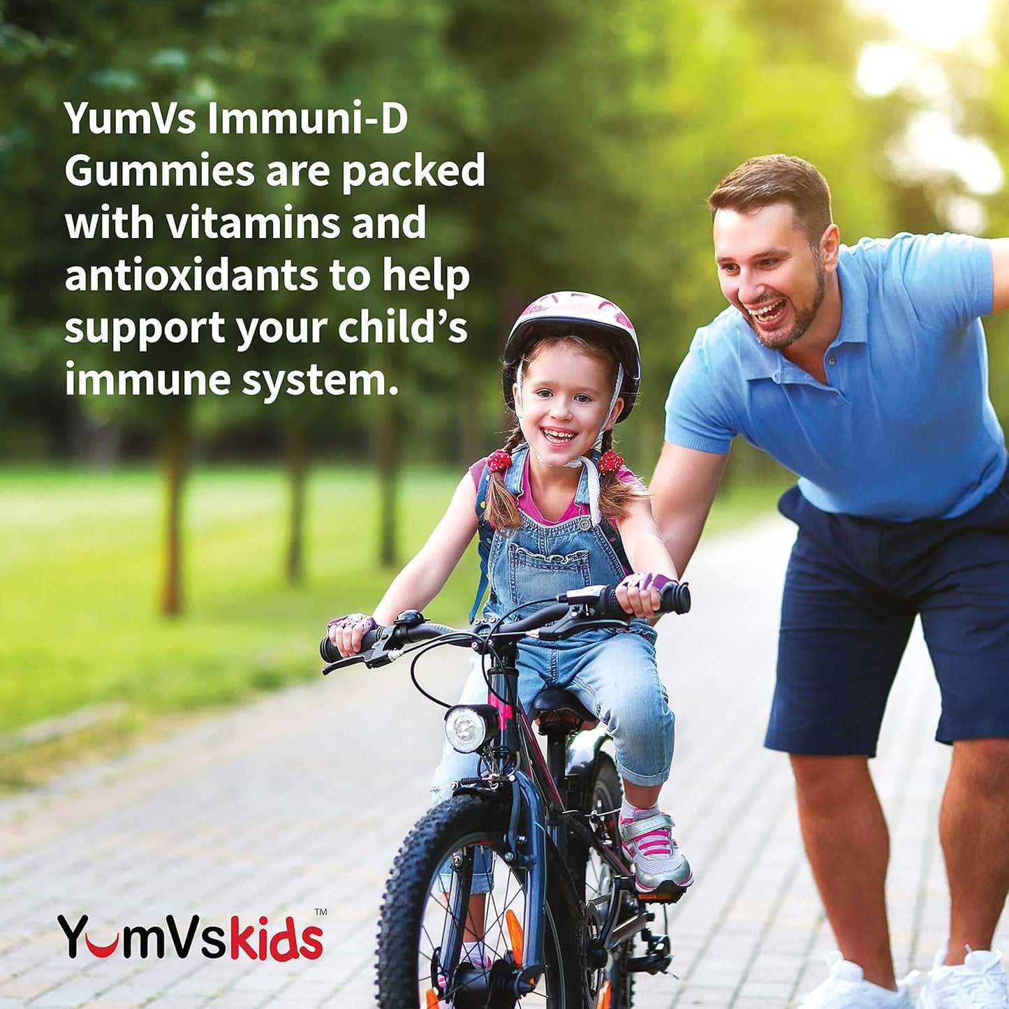 YUM-V'S ImmuniD Elderberry Gummies for Kids - 60 Count, Natural Berry Flavor Chewables with Vitamin C & D for Complete Immune Support