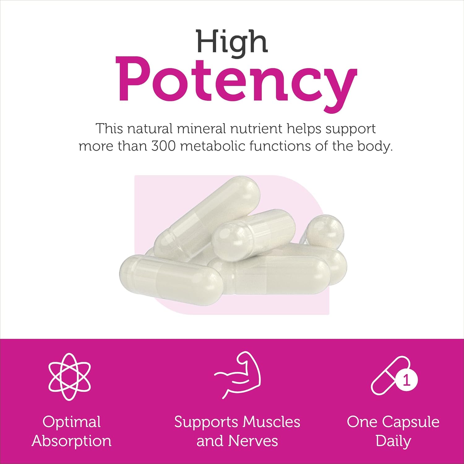 Zahler 200 mg Magnesium Capsules - 60 Count, Certified Kosher Bioactive Citrate, Max Absorption, Natural Mineral for Men & Women - Top Magnesium Supplement