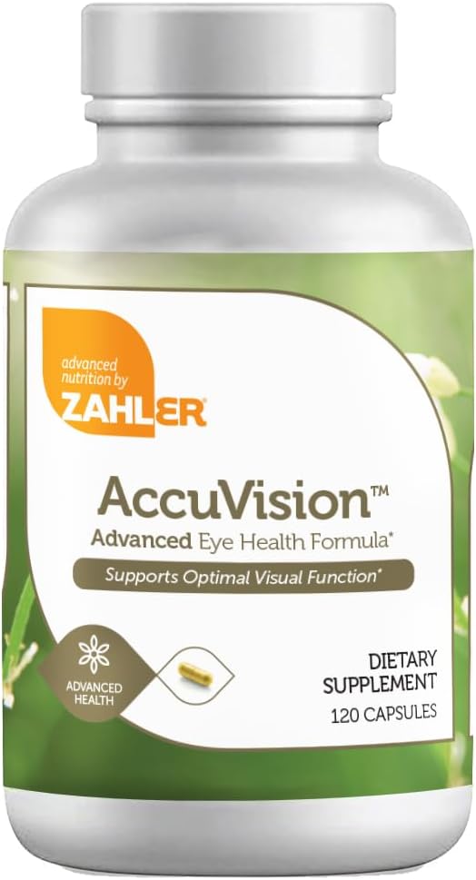 Zahler AccuVision Eye Health Supplement - 120 Capsules, Advanced Formula