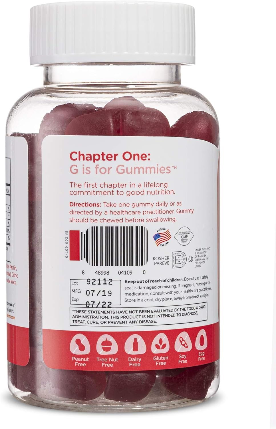 Zahler Biotin Gummies for Hair Skin and Nails, Kosher Certified, 60 Flavored Gummies