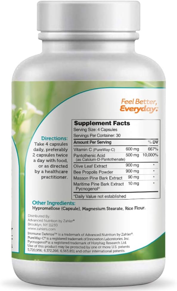 Zahler Immune Defense Capsules - Certified Kosher Immune System Support Supplement