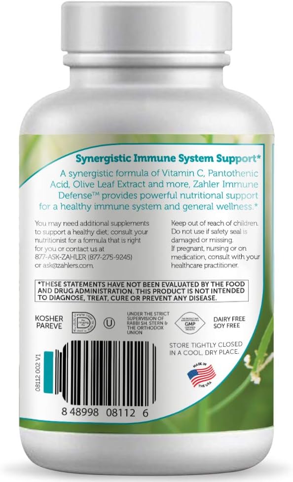 Zahler Immune Defense Capsules - Certified Kosher Immune System Support Supplement