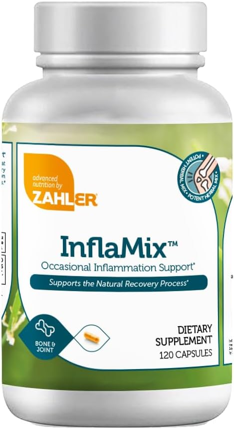 Zahler InflaMix Capsules - Turmeric Blend for Healthy Inflammatory Response, 360 Count