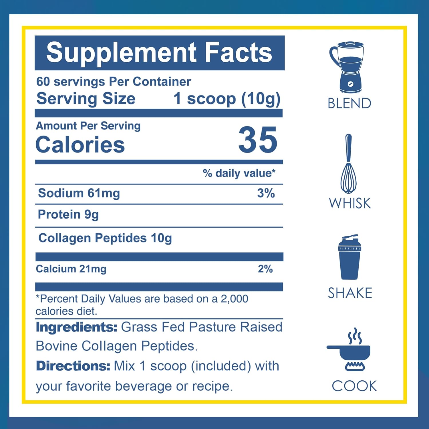 Zammex Collagen Peptides with Chocolate Bone Broth Powder - Premium Protein Supplement