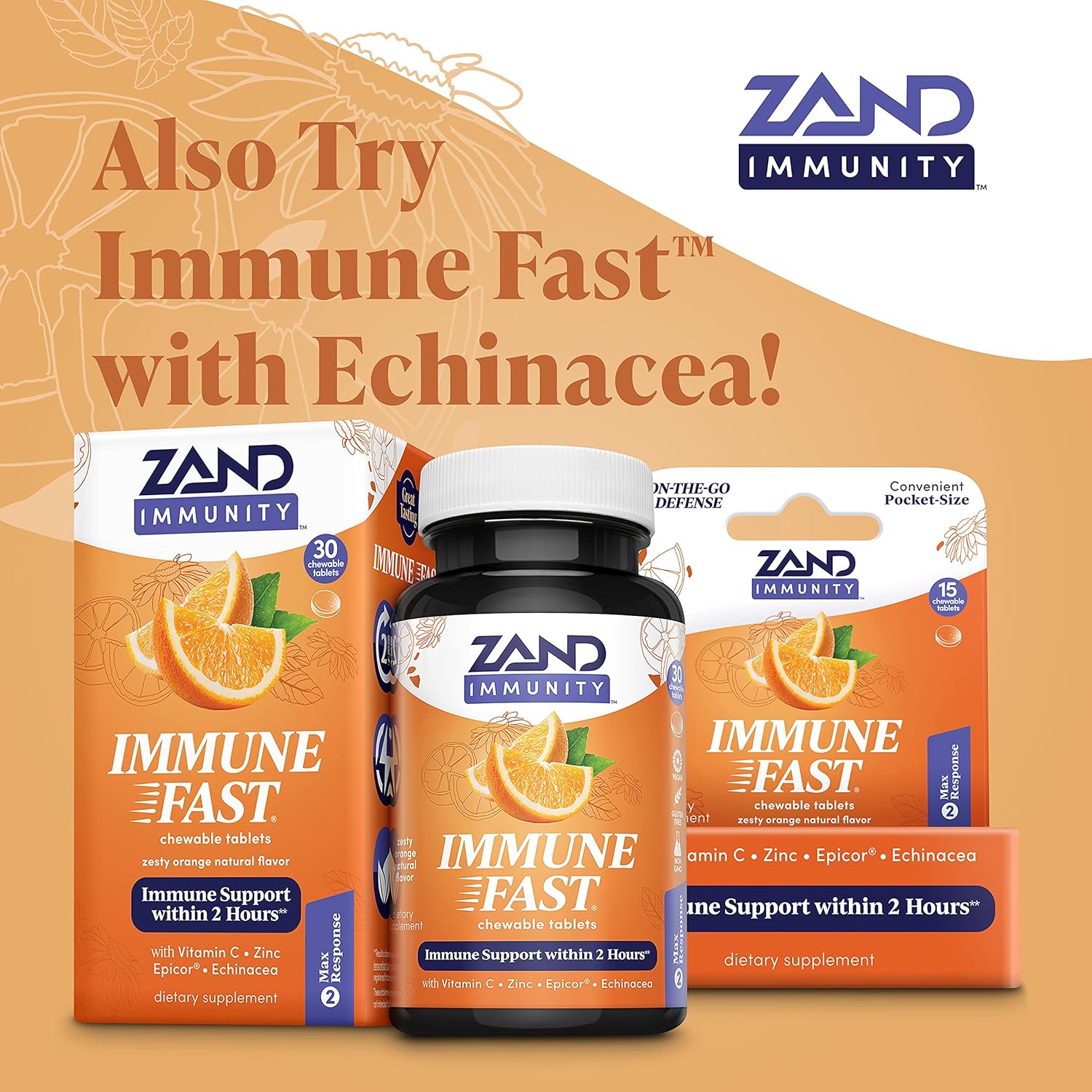 Zand Elderberry Zinc Vitamin C Gummies for Immune Support | 60ct, 30 Servings for Children & Adults