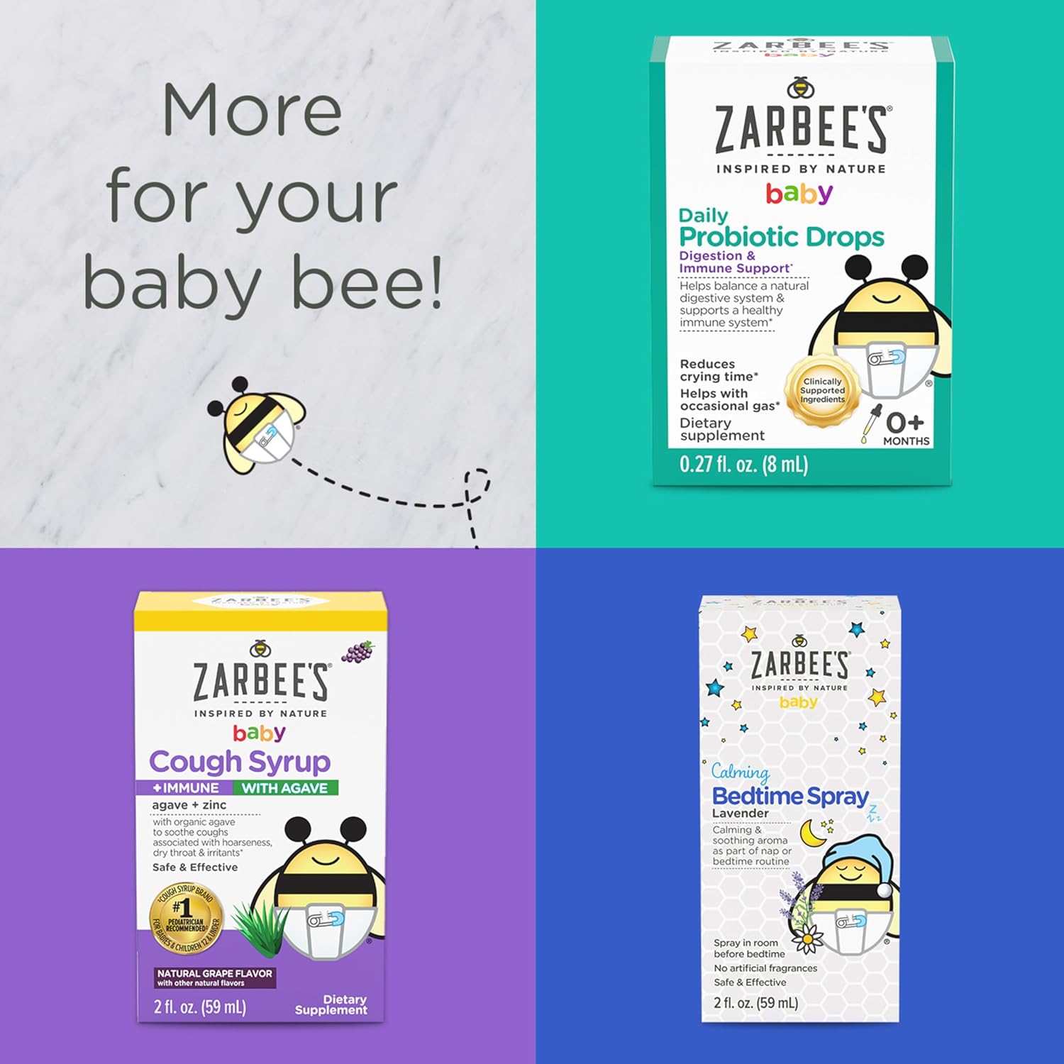 Zarbee's Baby & Toddler Vitamin D Liquid Supplement Drops - 400IU (10mcg), Newborn & Up - Includes Dropper Syringe - 0.47 Fl Oz