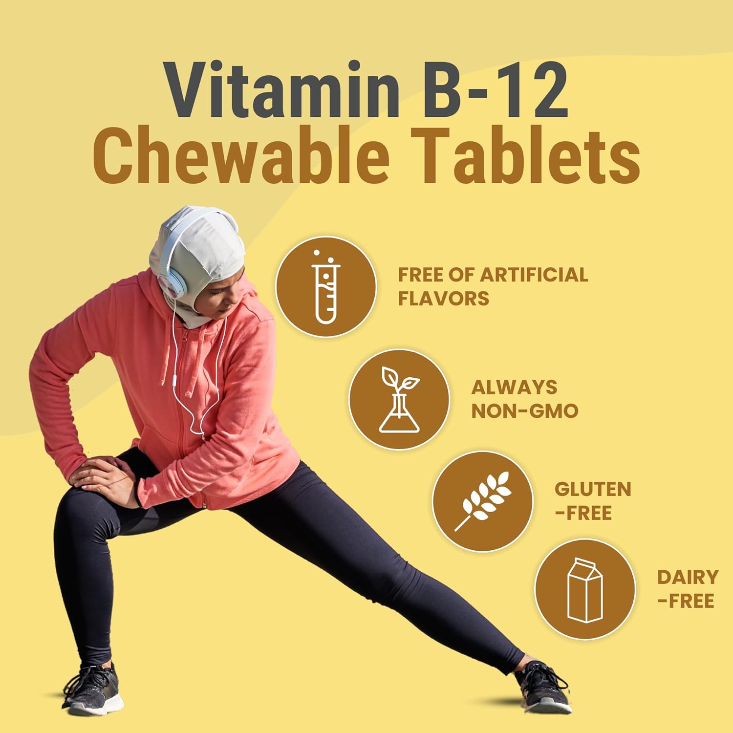Zaytun Halal Vitamin B12 1000mcg for Energy, Metabolism, and Nervous System - Vegetarian & Vegan - Dairy-Free - 4 Months Supply USA Made