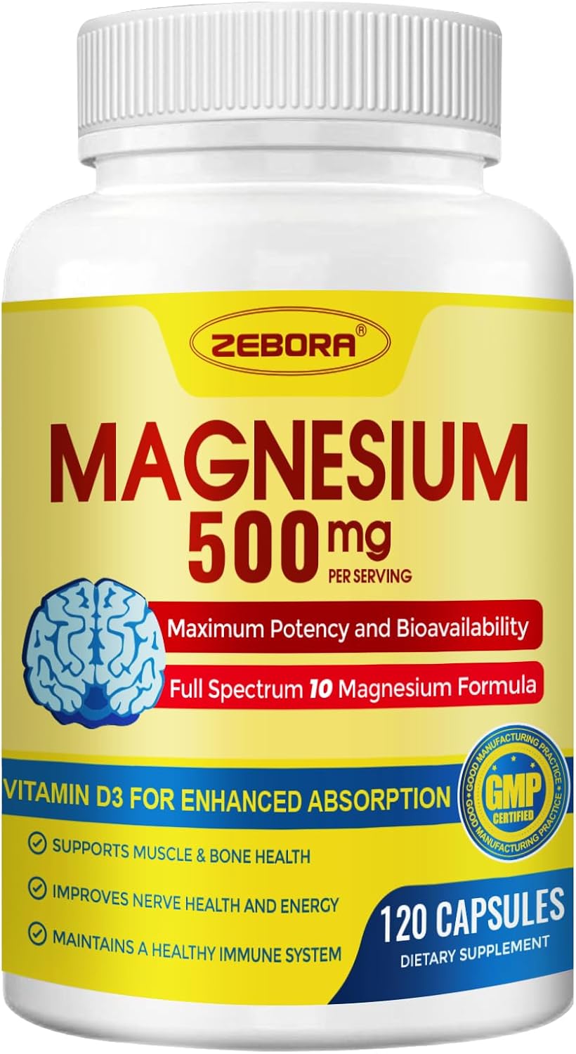 ZEBORA Magnesium Complex Capsules for Enhanced Health and Wellness