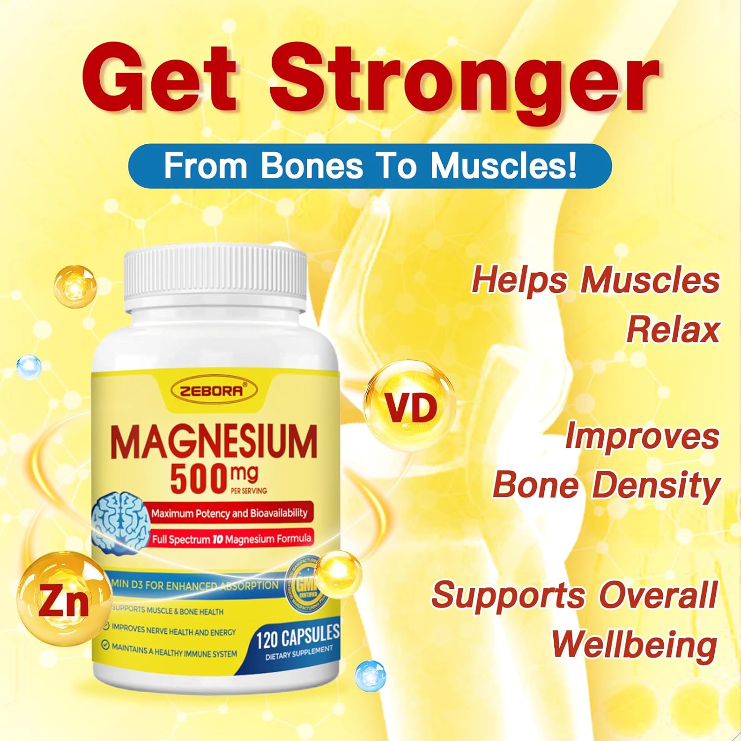 ZEBORA Magnesium Complex Capsules for Enhanced Health and Wellness