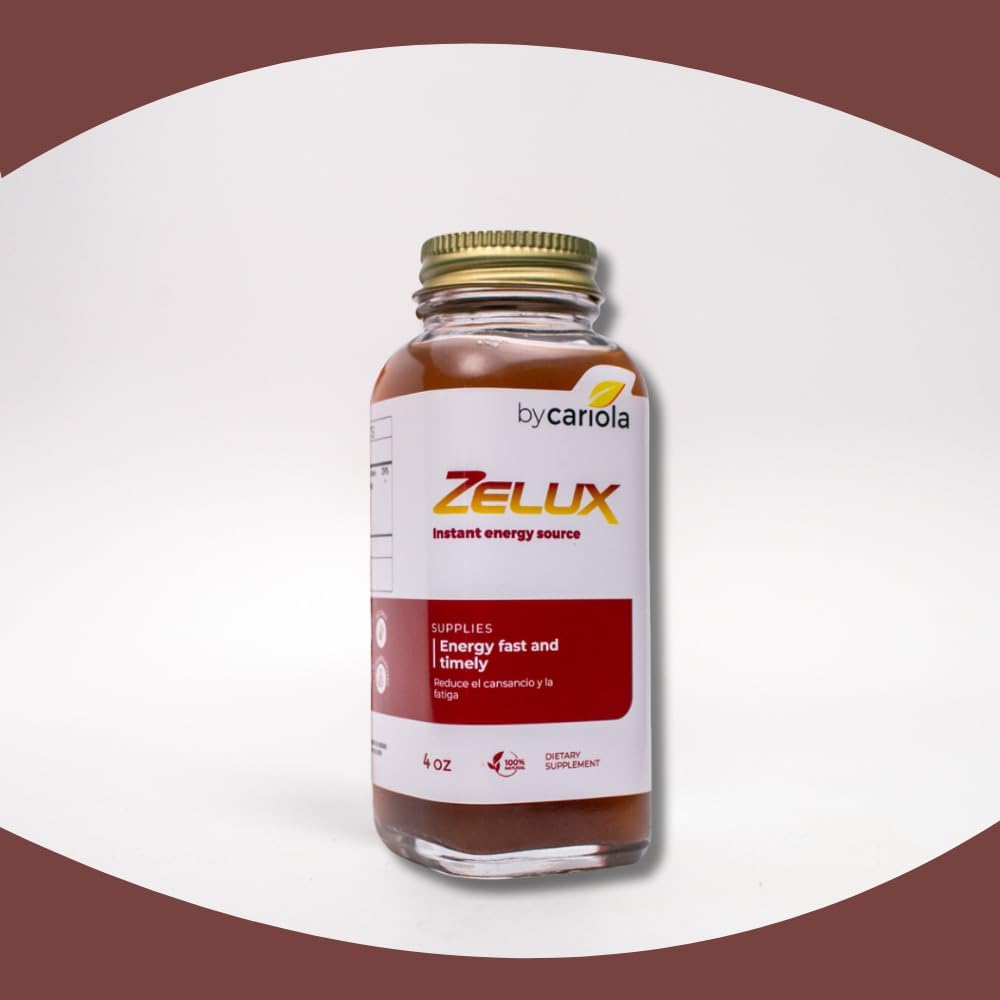Zelux Supplement 4 oz for Men - Natural Energy Source and Test Booster with Damiana, Tribulus Terrestris, Ginkgo Biloba, and Maca - Boost Stamina and Endurance