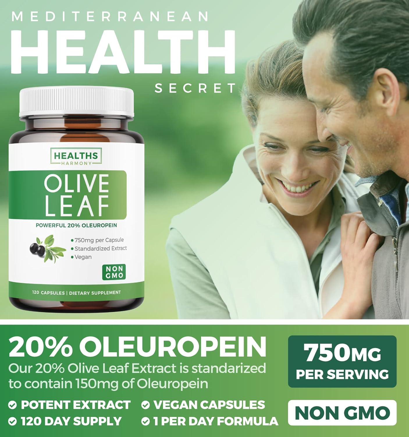 Zen & Vigor Bundle: Olive Leaf Extract & Adrenal Support - 4 Month Supply