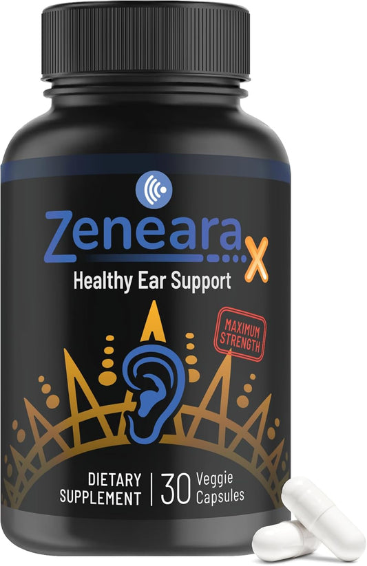ZENEARAX Zeneara X - Ear Health Supplement for Maximum Focus and Calmness - 30 Veggie Capsules